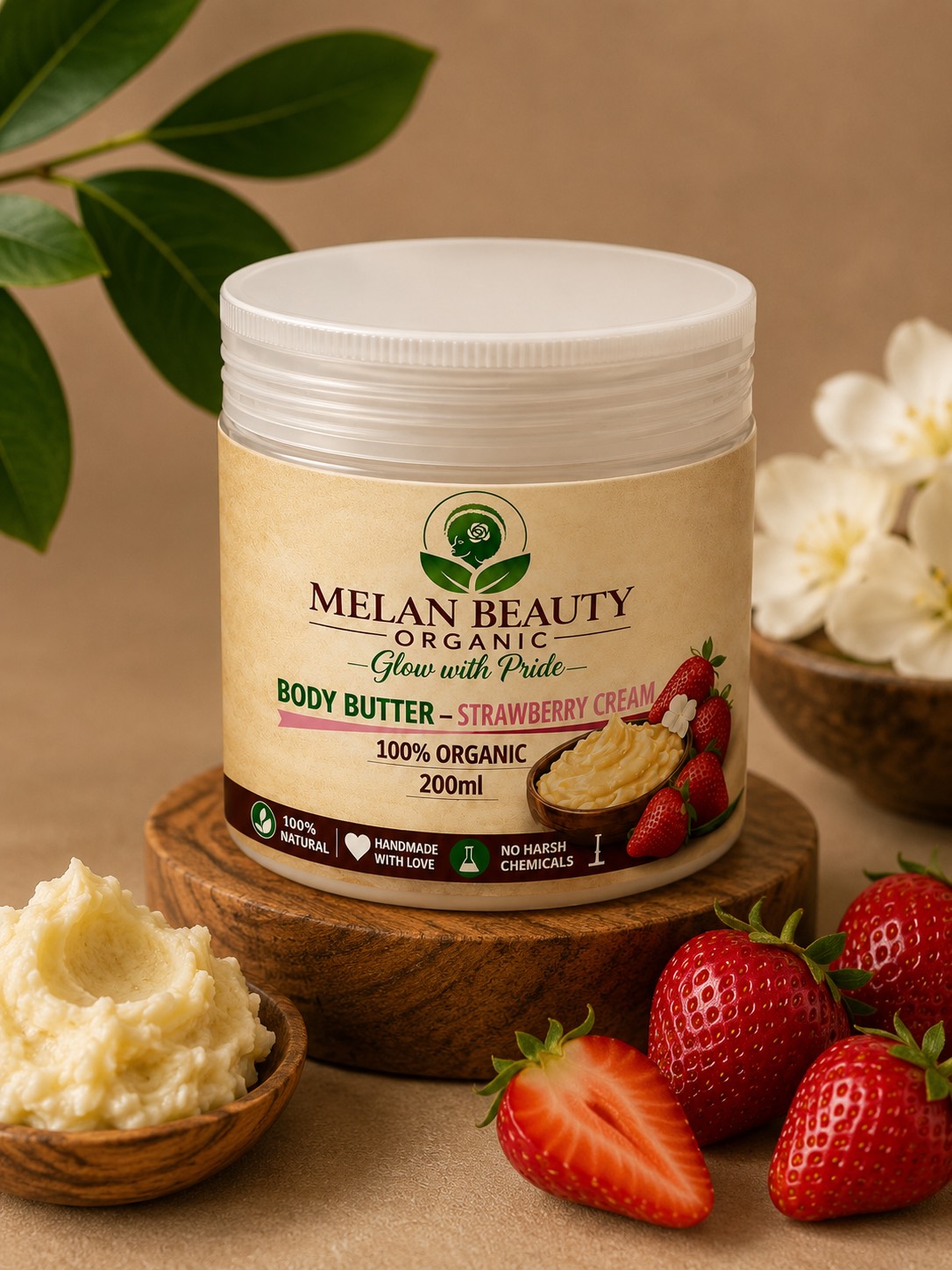 Organic Body Butter – Strawberry
