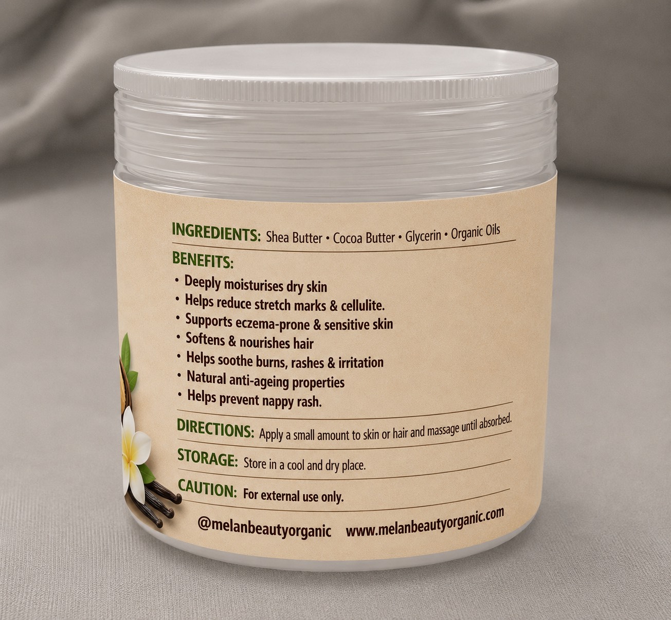 Organic Vanilla Body Butter - Image 3